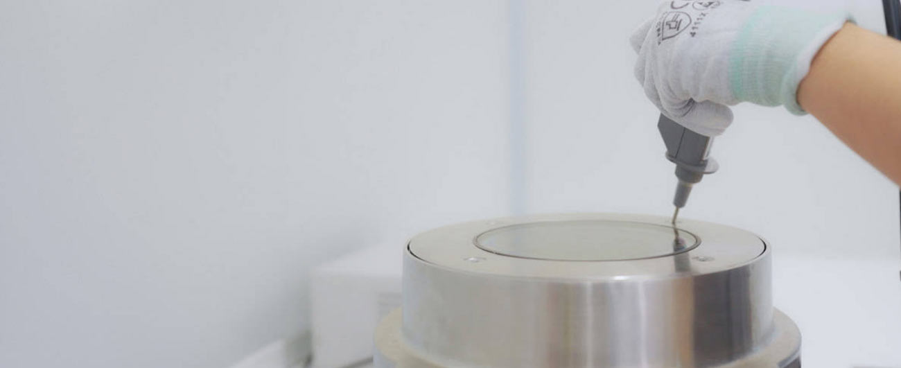 lighting product being manufactured